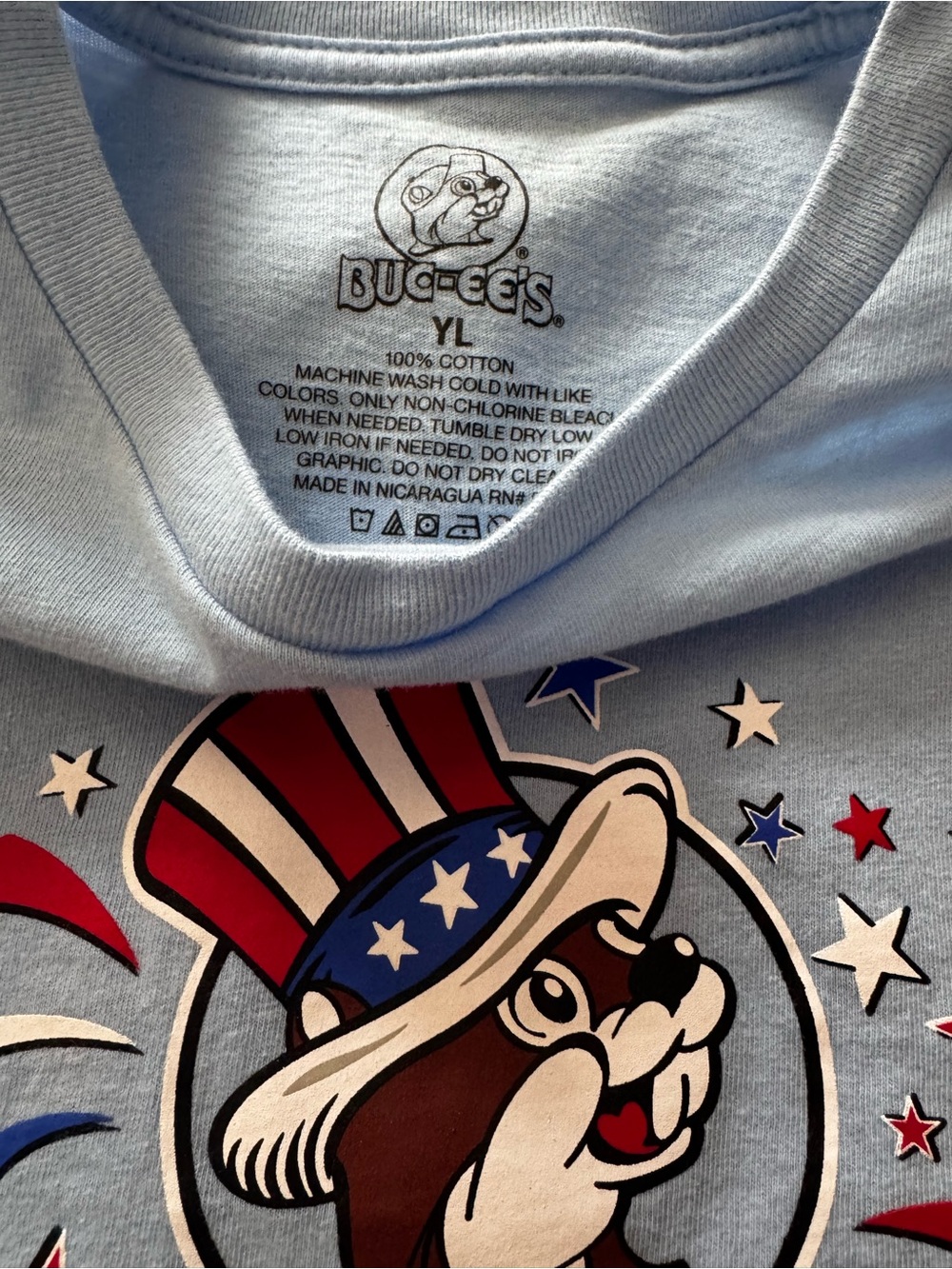 BUC-EE’S | Kids Light Blue 4th of July Graphic T-Shirt - Picture 2 of 4